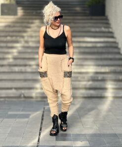 Müslin Kumaş Camel Şalvar