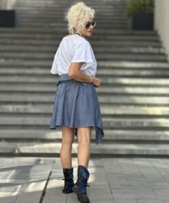 Mavi Gömlekli Elbise - Görsel 3