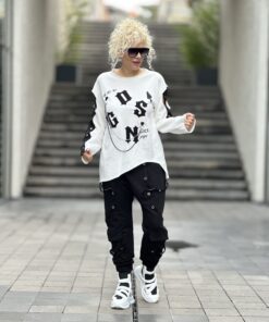 Harf Nakışlı Sweat
