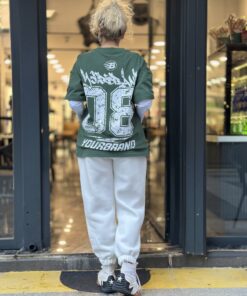 Çift Kol Yeşil Sweat - Görsel 3