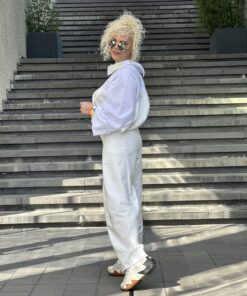 Omuz Düğmeli Ekru Gömlek - Görsel 4