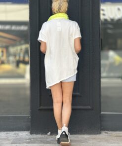 Neon Yaka Asimetrik Tshirt - Görsel 4