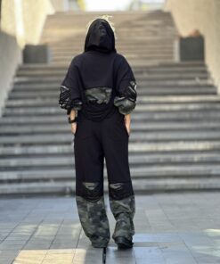 Kamuflaj Detay Fermuarlı Sweat - Görsel 4