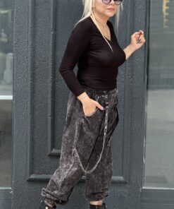 V Yaka Body Siyah - Görsel 3